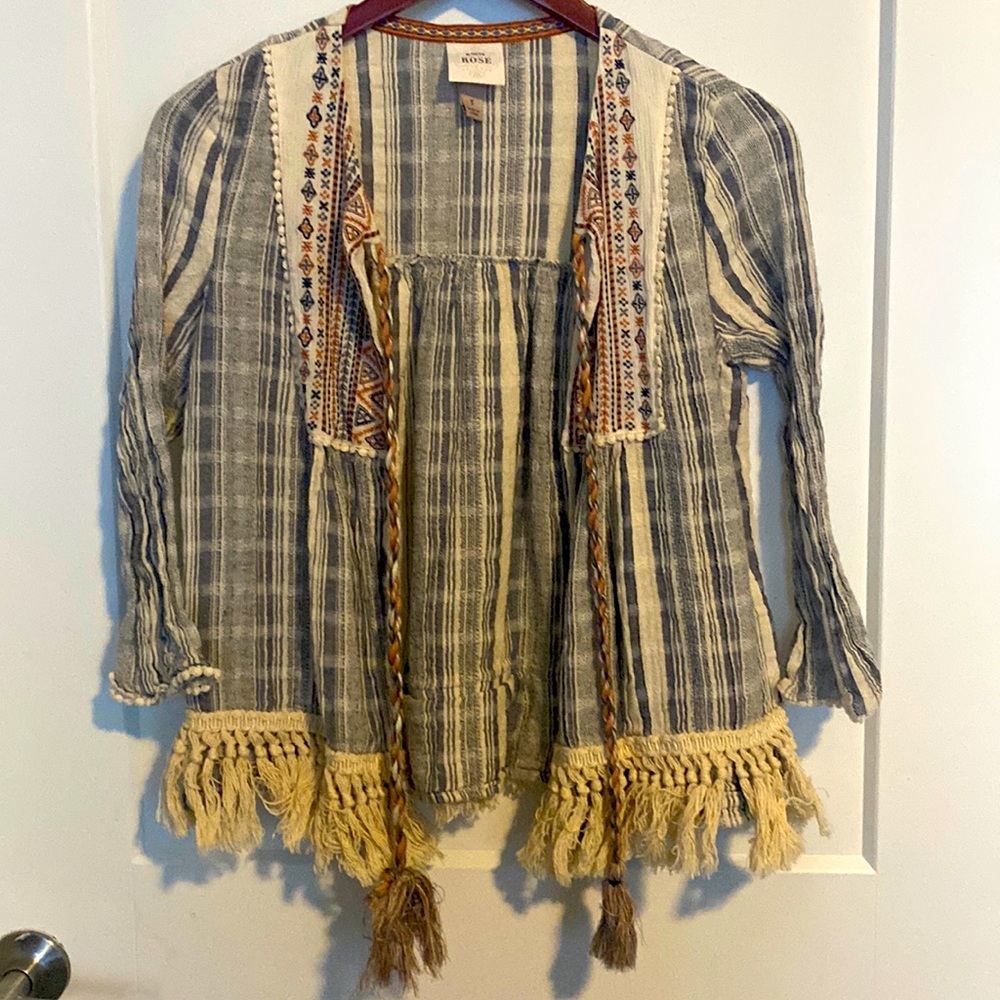 Knox Rose tasseled cardigan